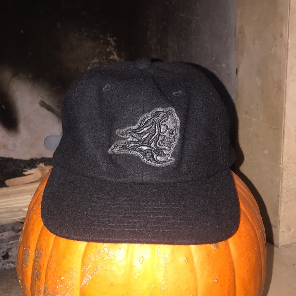 Black Snapback Hat with Animal Logo